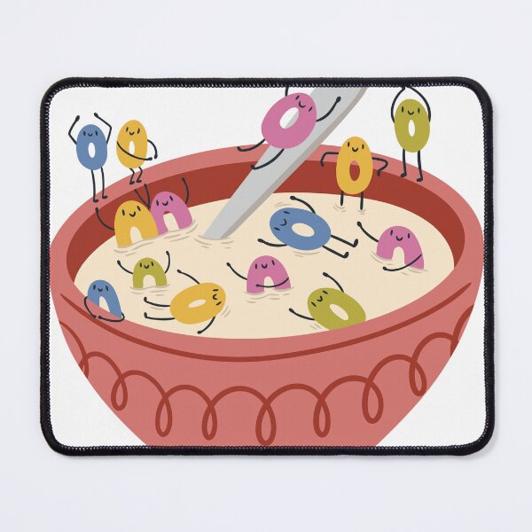 Item preview, Cereal Characters Pool Party Bowl designed and sold by TurtleDojo.