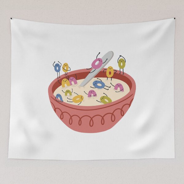 Item preview, Cereal Characters Pool Party Bowl designed and sold by TurtleDojo.
