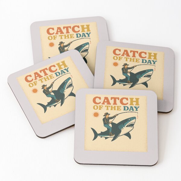 Item preview,  "Catch Of The Day " Funny Fisherman's humor, fishing fans,  retro flair. designed and sold by Right-UR.