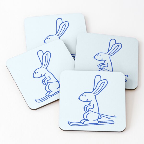 Item preview, Bunny Ski Rabbit Skiing Winter Snow Love Fun Cool designed and sold by shirt-o-mat.