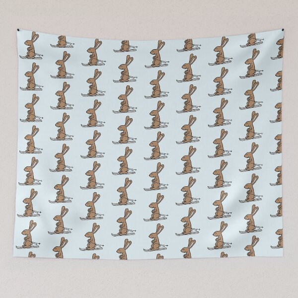 Item preview, Bunny Ski Rabbit Skiing Winter Snow Love Fun Cool designed and sold by shirt-o-mat.
