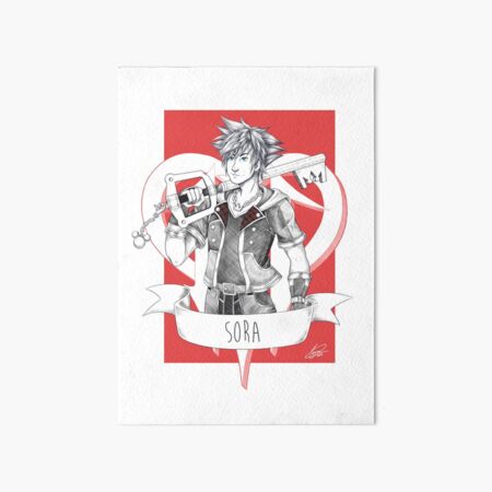 Kingdom hearts Sora Art Board Print for Sale by skydesigns