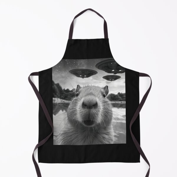 Item preview, Funny Graphic Capybara Selfie with UFOs Men Women designed and sold by MOHAMED FRASER.