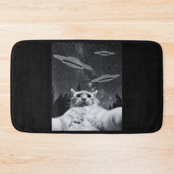 Item preview, Cat selfie - night funny cat alien ufo men him designed and sold by MOHAMED FRASER.