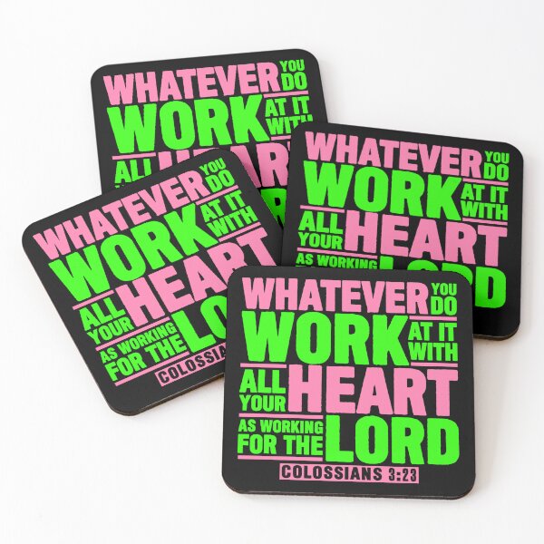 Item preview, Colossians 3:23 Work For The Lord designed and sold by plushism.