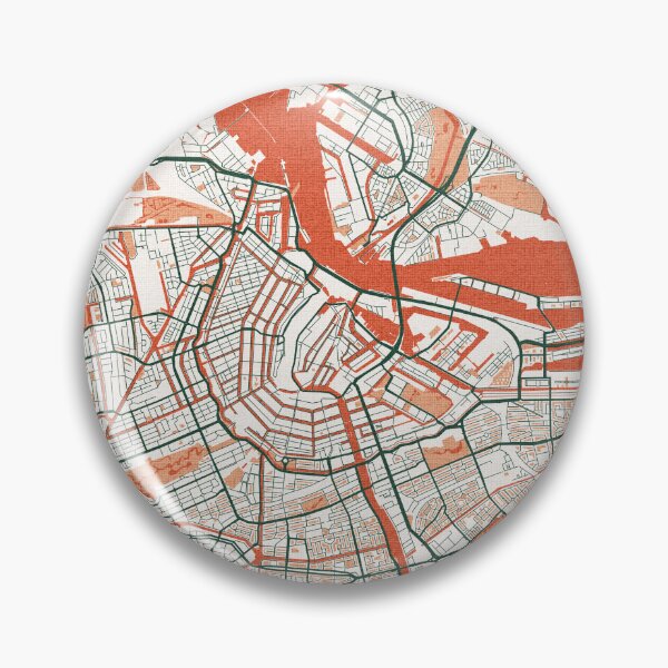 Item preview, Amsterdam City Map of Netherlands - Bohemian designed and sold by deMAP.
