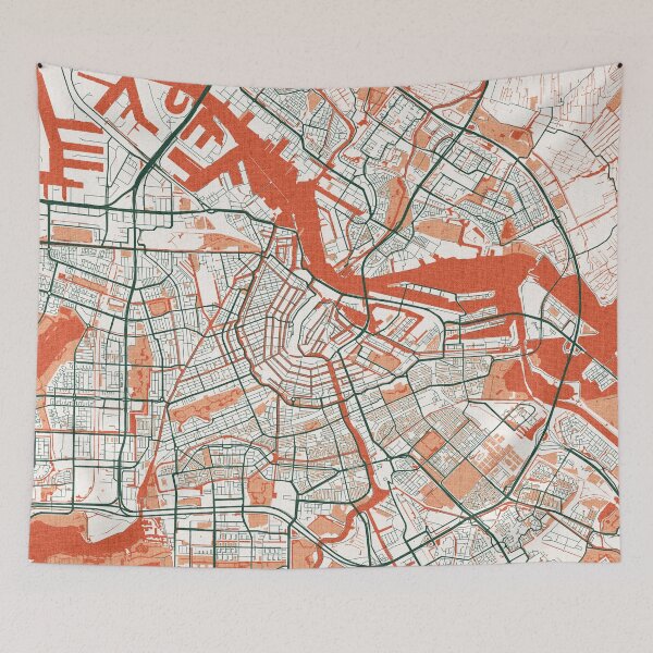 Item preview, Amsterdam City Map of Netherlands - Bohemian designed and sold by deMAP.