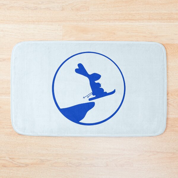 Item preview, Bunny Moon Ski Rabbit Jump Cliff Skiing Night Fun designed and sold by shirt-o-mat.