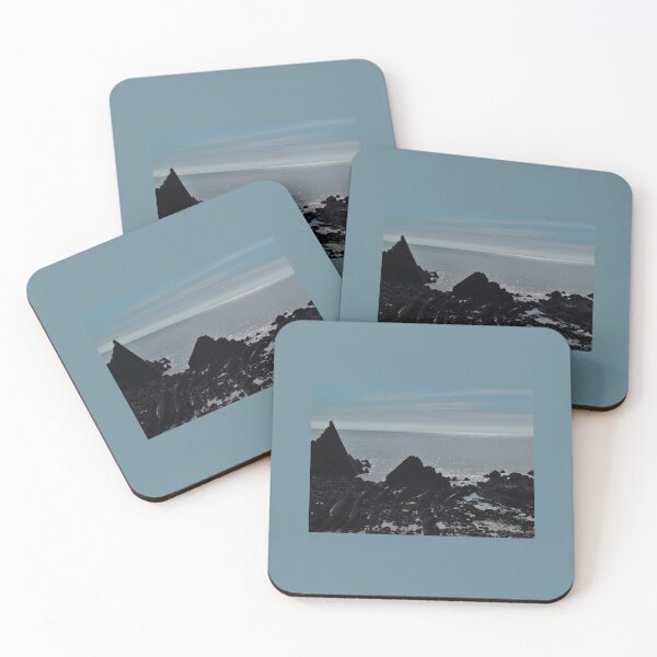 Item preview, JAGGED ROCKS SILHOUETTED AGAINST SPARKLING ATLANTIC OCEAN designed and sold by Richard Brookes Photography.