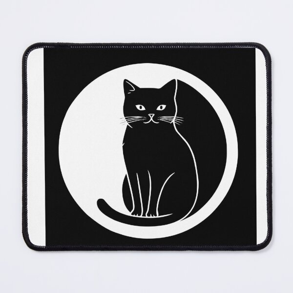 Item preview, Black Cat in Yin and Yang Circle designed and sold by Brexmore3.