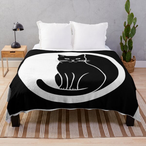 Item preview, Black Cat in Yin and Yang Circle designed and sold by Brexmore3.