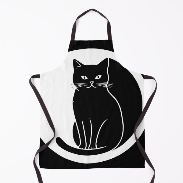 Item preview, Black Cat in Yin and Yang Circle designed and sold by Brexmore3.