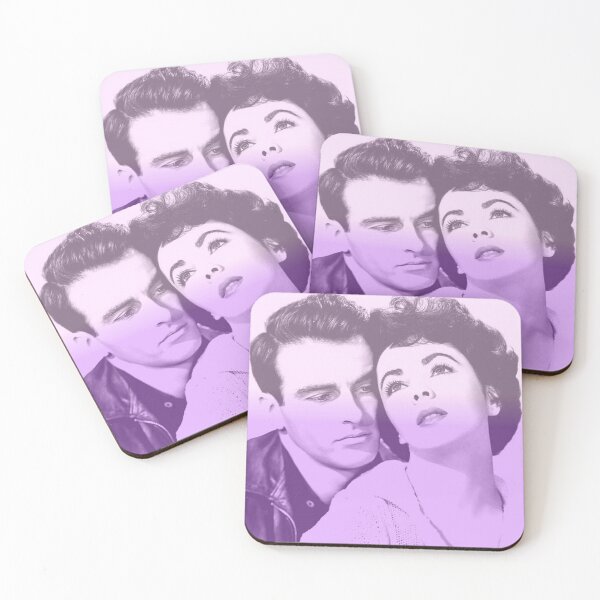 Item preview, Montgomery Clift and Elizabeth Taylor in purple designed and sold by carmencuarzo.