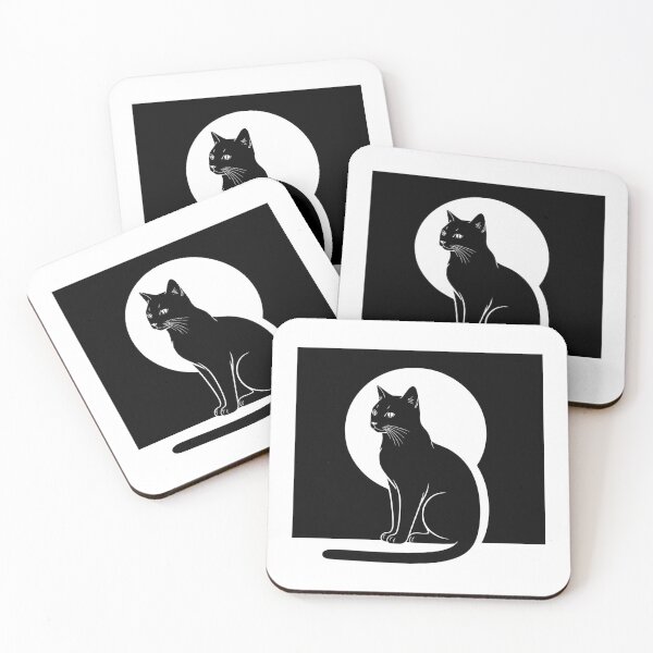 Item preview, Black Cat and Moon designed and sold by Brexmore3.