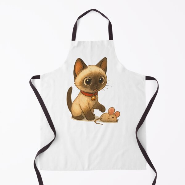 Item preview, Siamese cat with his toy mouse designed and sold by PiggyWonka.