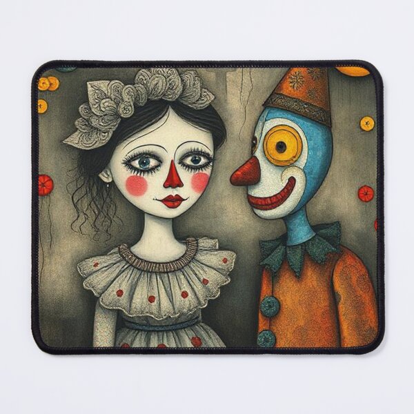 Item preview, ragazza e pagliaccio designed and sold by Terry Collett.