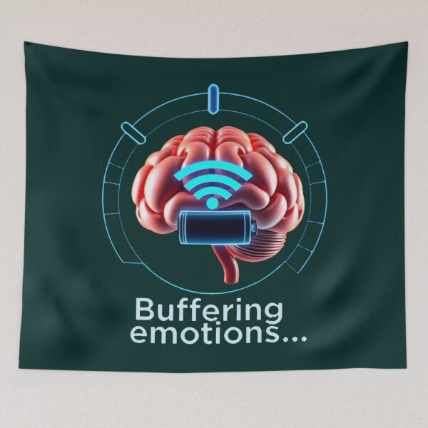 Item preview, Buffering Emotions designed and sold by MindfluxStudio.
