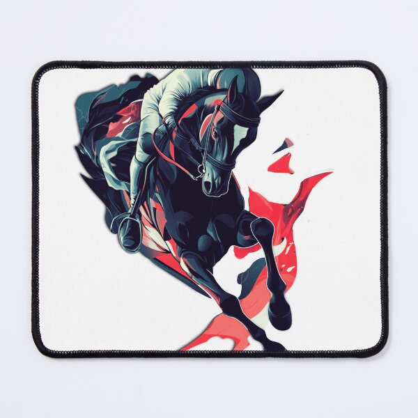 Item preview, Dynamic Horse Riding in Modern Art Style designed and sold by Anastasiia Yurevych.
