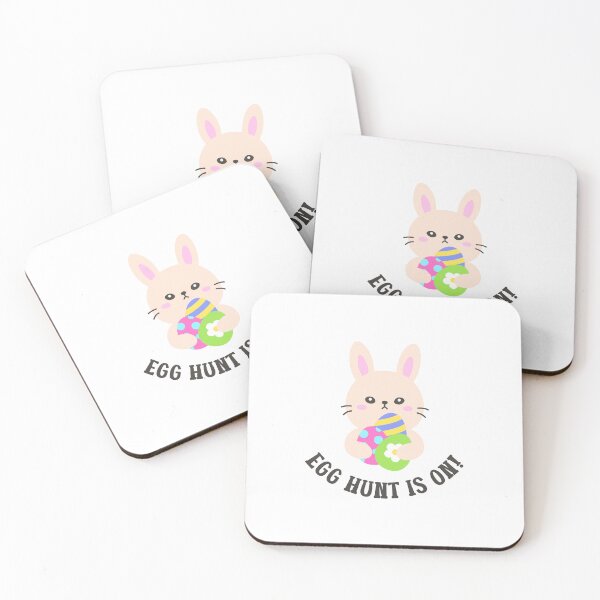 Item preview, Egg Hunt Is On – Excited Bunny Easter Sticker designed and sold by BubiStudio.