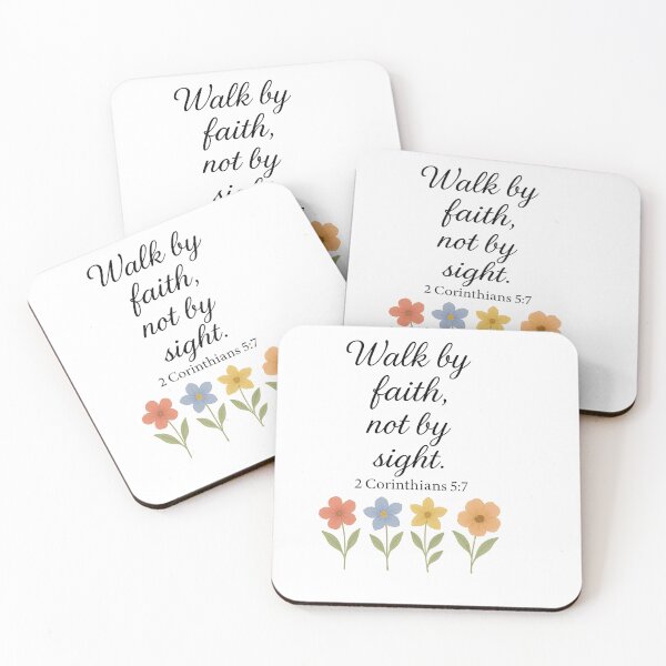 Item preview, Walk by Faith – 2 Corinthians 5:7 designed and sold by Luxe & Lovely Finds.
