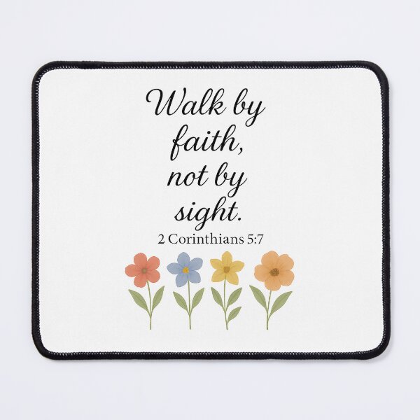 Item preview, Walk by Faith – 2 Corinthians 5:7 designed and sold by Luxe & Lovely Finds.