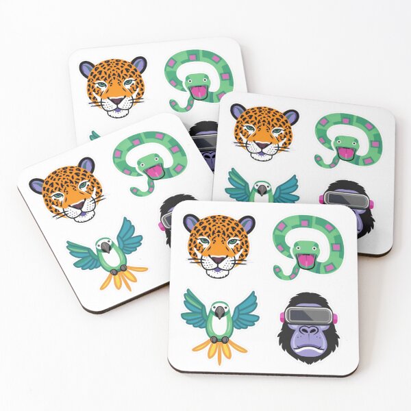 Item preview, Techno Jungles Stickers Pack Spring  Vibes Reloaded-Viral Drop 2025 designed and sold by Imaginarium of Chaos falcon88 .