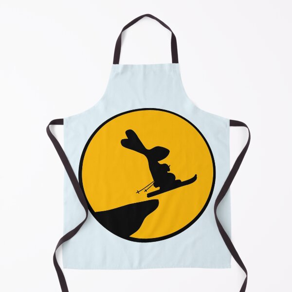 Item preview, Bunny Moon Ski Rabbit Jump Cliff Skiing Night Fun designed and sold by shirt-o-mat.
