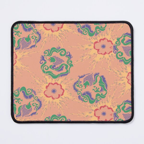 Item preview, Dragons and splattering cherry blossoms - Japanese seamless vintage pattern, design for spring and o-hanami time designed and sold by Japan Design Prints.