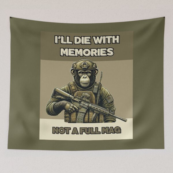 Item preview, I'LL DIE WITH MEMORIES NOT A FULL MAG designed and sold by DMHG.