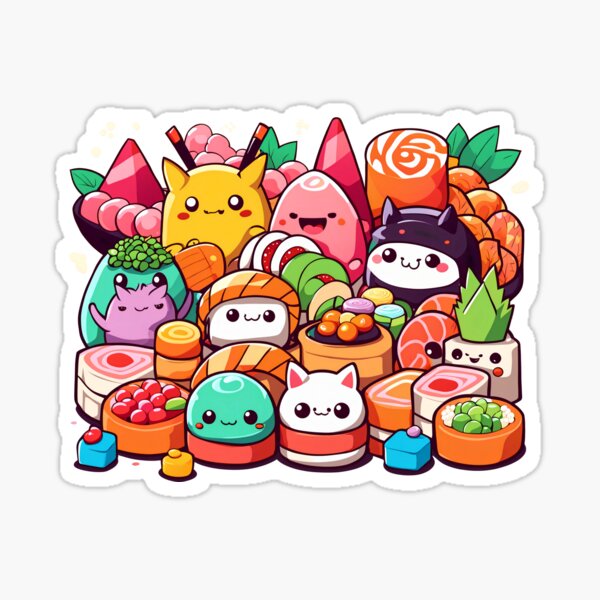 Delicious Sushi Monster`s Sticker