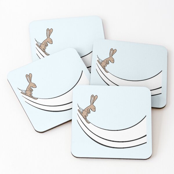 Item preview, Bunny Ski Rabbit Ski Jumping Ramp Skiing Snow Fun designed and sold by shirt-o-mat.