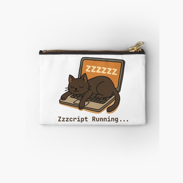 Item preview, Sleeping Cat on Laptop Coding designed and sold by Code Monkeys.