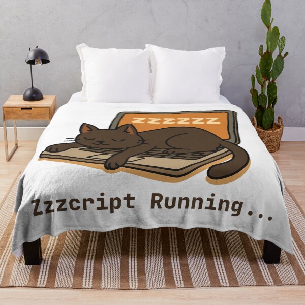 Item preview, Sleeping Cat on Laptop Coding designed and sold by Code Monkeys.