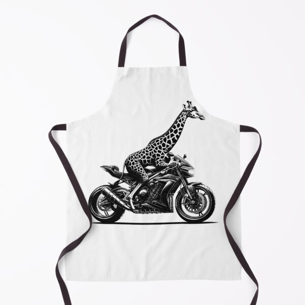 Item preview, Cool Giraffe Riding a Motorcycle Biker Giraffe Lover designed and sold by Kimberley King Art King Art.