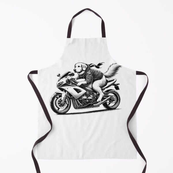 Item preview, Cool Golden Retriever Riding a Motorcycle Biker Dog Lover designed and sold by Kimberley King Art King Art.