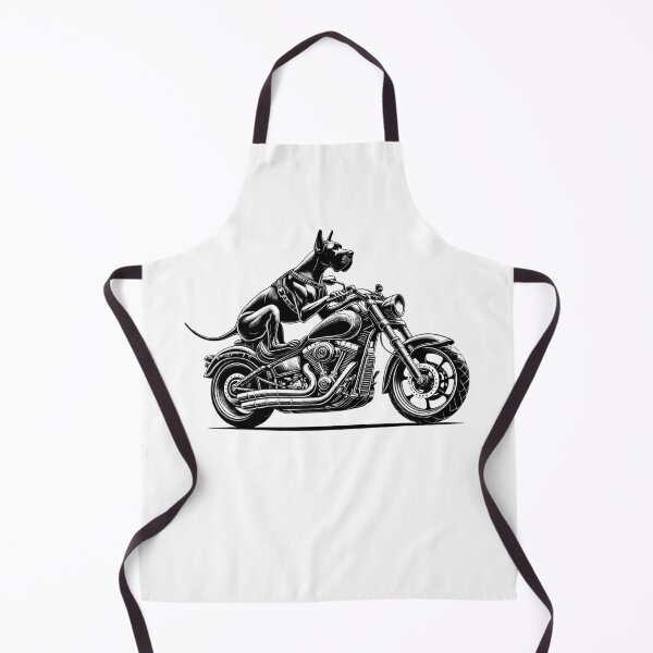 Item preview, Cool Great Dane Riding a Motorcycle Biker Dog Lover designed and sold by Kimberley King Art King Art.