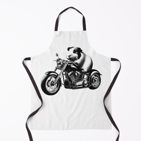 Item preview, Cool Guinea Pig Riding a Motorcycle Biker Guinea Pig Lover designed and sold by Kimberley King Art King Art.
