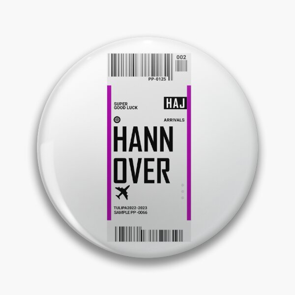 Item preview, Hannover Boarding Pass Sticker designed and sold by TulipaGraphics.