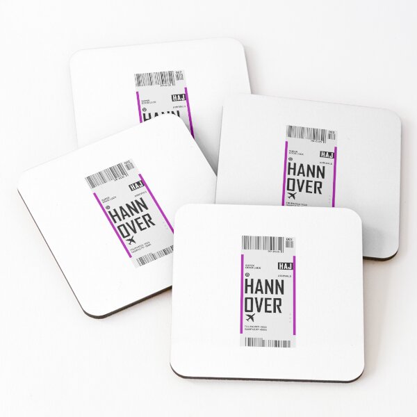Item preview, Hannover Boarding Pass Sticker designed and sold by TulipaGraphics.
