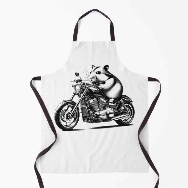 Item preview, Cool Hamster Riding a Motorcycle Biker Hamster Lover designed and sold by Kimberley King Art King Art.