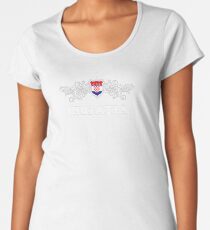 Football fan: Croatia Women's Premium T-Shirt