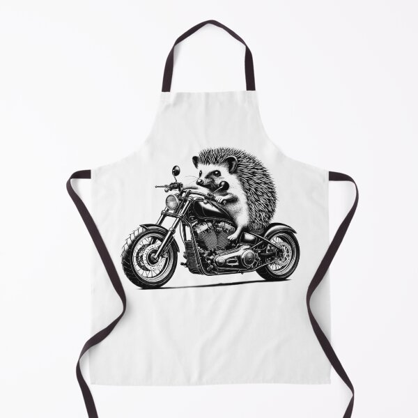 Item preview, Cool Hedgehog Riding a Motorcycle Biker Hedgehog Lover designed and sold by Kimberley King Art King Art.