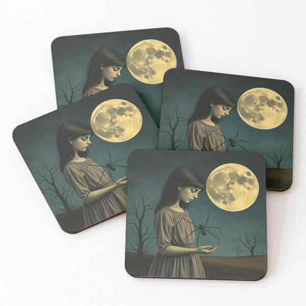 Item preview, Ragazza, ragno e luna designed and sold by Terry Collett.
