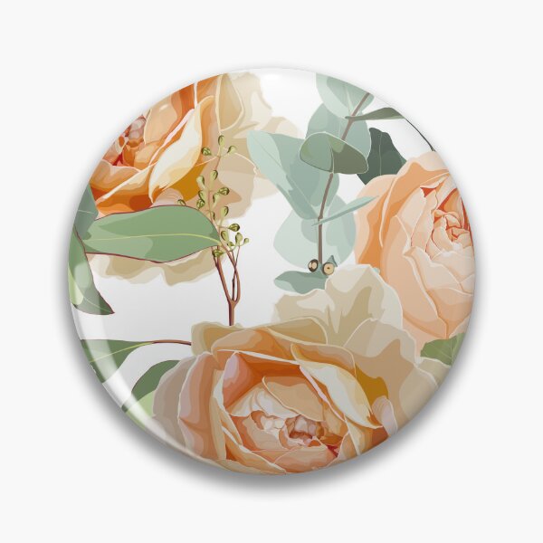 Item preview, Illustration roses and eucaliptus exotic garden background. designed and sold by MatyKotiv.