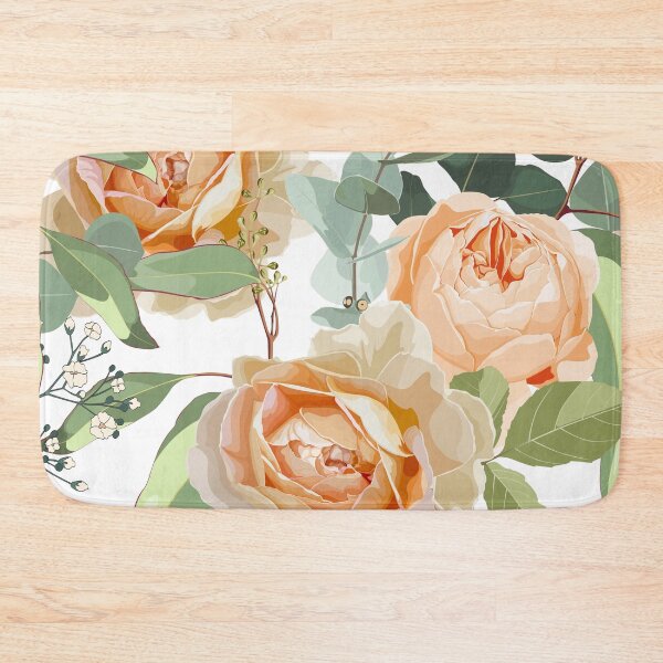 Item preview, Illustration roses and eucaliptus exotic garden background. designed and sold by MatyKotiv.
