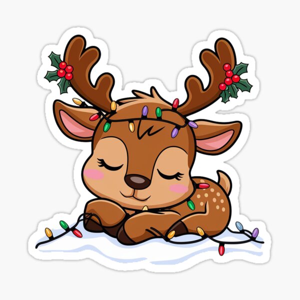 Item preview, Reindeer with Christmas designed and sold by Fashion56.