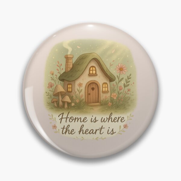 Artikelvorschau, Zuhause ist, wo das Herz ist – Cottagecore Whimsical Cottage Art entworfen und verkauft von Bratak.