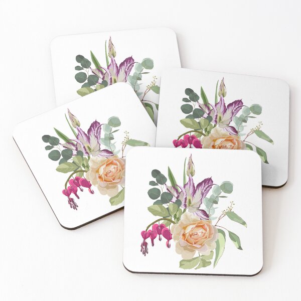 Item preview, Composition. Roses. Tulips.  Bleeding heart (Dicentra spectabilis). designed and sold by MatyKotiv.