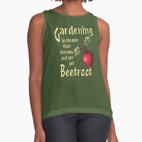 Item preview, Funny Gardening Beetroot Art – Retro Garden Therapy Quote Print - Woodland Green designed and sold by CroesCreations.