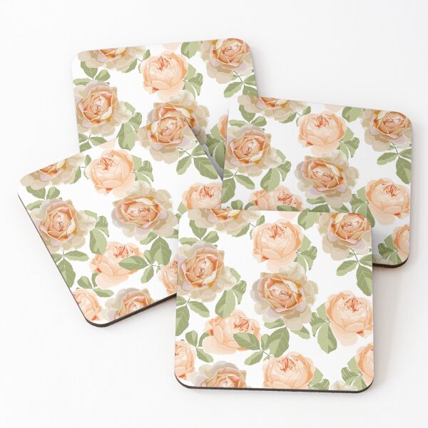 Item preview, Illustration roses and leaves garden background. designed and sold by MatyKotiv.